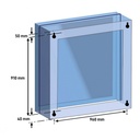 Trainingsklok voor zwembad - 4 wijzers - 100x100cm