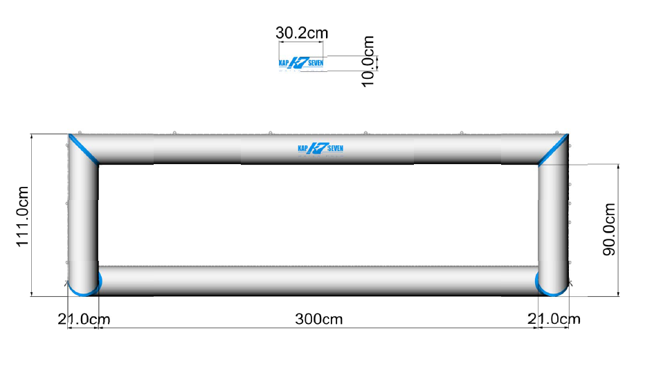 INFLATABLE WATER POLO GOAL - KAP 7 - 300x90