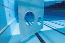 
Vertical mat with two holes- 220x180cm