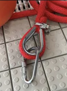 Eindbevestigingsset voor scheidingslijn Special, per set