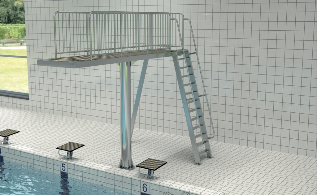 Springstelling met zijopgang