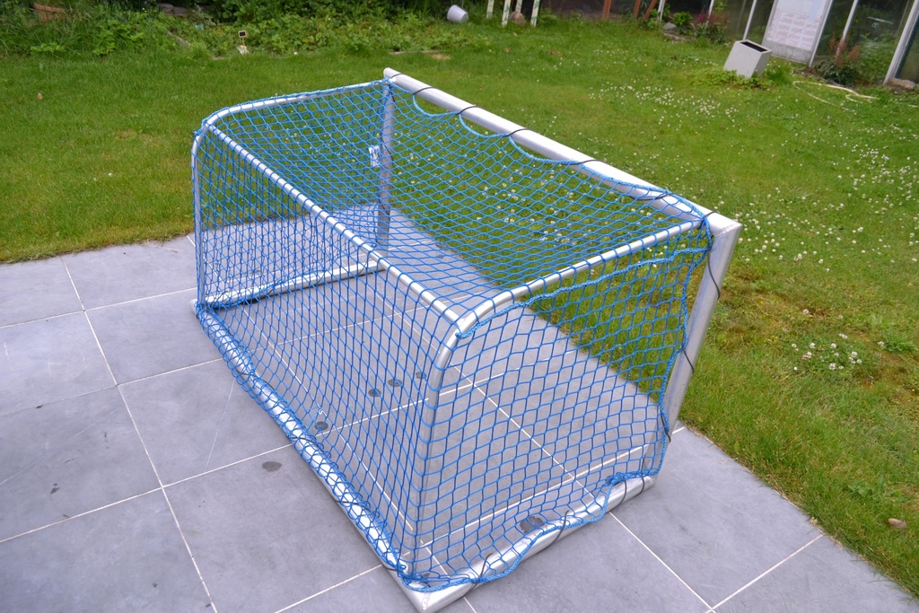 waterpolodoel aluminium 150x80x80cm met drijvers