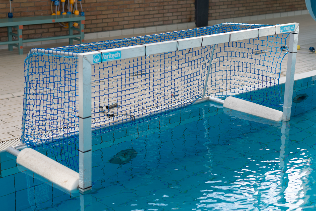 waterpolodoel aluminium 200x80x80cm met drijvers