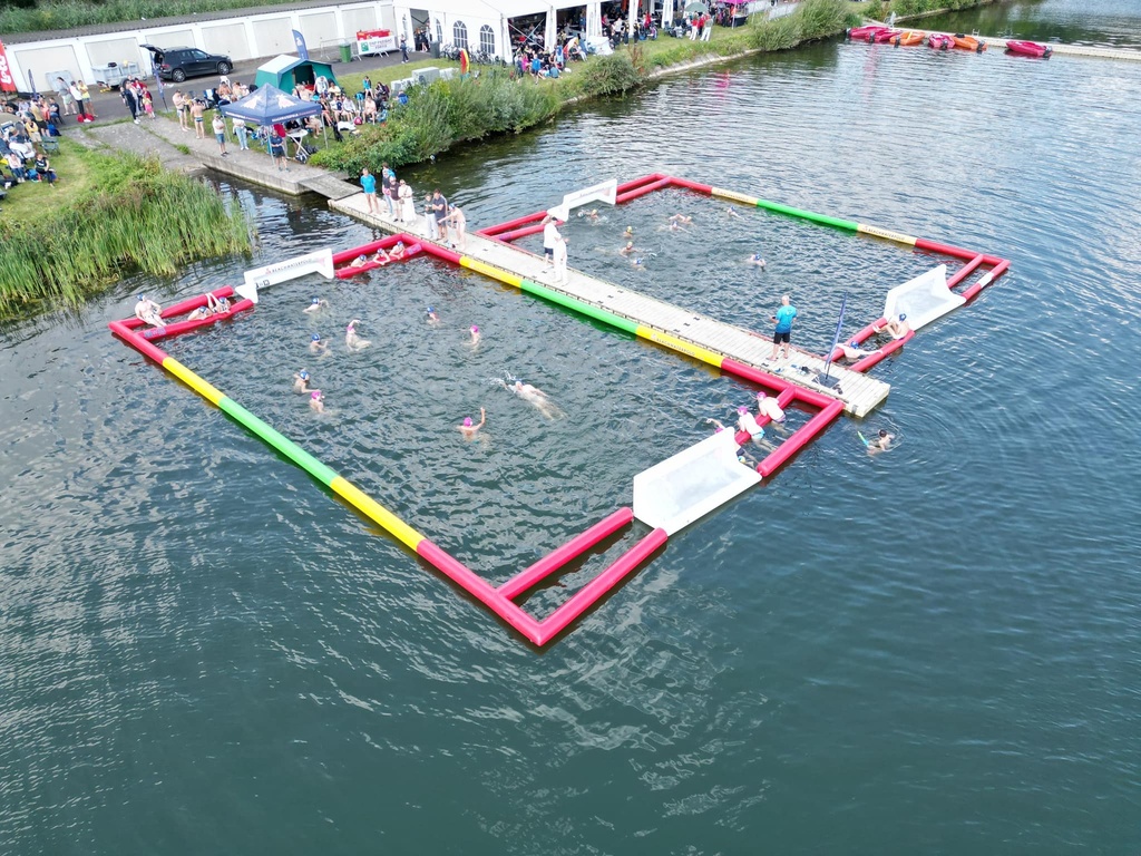 Beach waterpolo veld - Opblaasbaar 12m x 8m