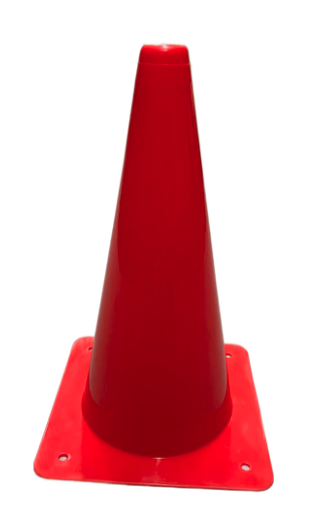 Kegel rood PVC - 30cm