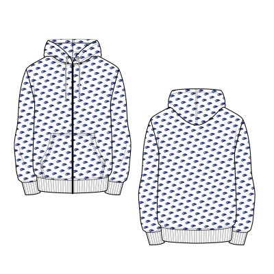 Custom hoodie fully printed