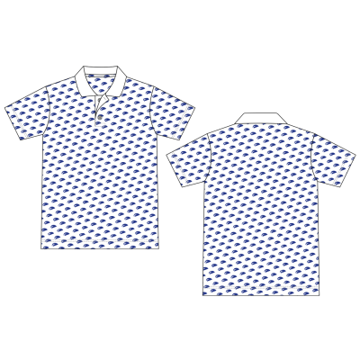 Custom polo 100% polyester fully printed