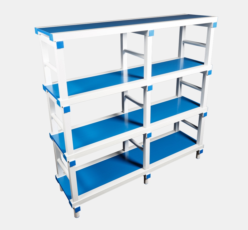 SHELVING WITH SMOOTH PLATES 1000X1500H MM